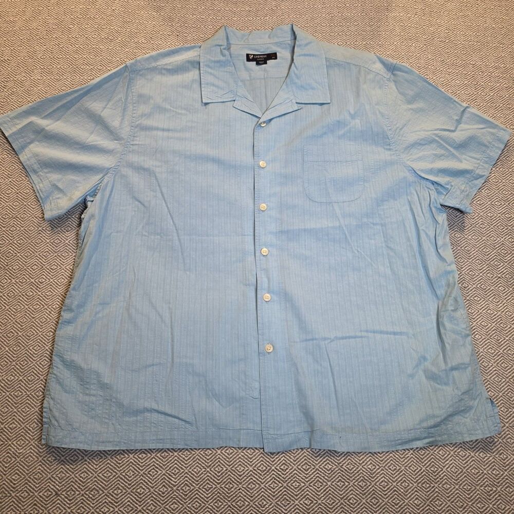 Cremieux Classics Men’s XXL Light Blue Short Sleeve Button Up